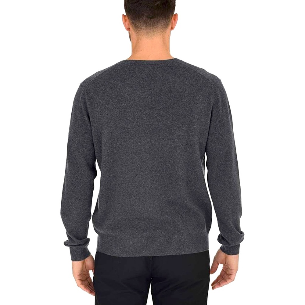 NEW Men's Cashmeren XL 100% Merino Wool Long Sleeve Sweater City Smoke - Picture 2 of 5